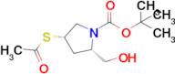 tert-Butyl (2S,4S)-4-(acetylthio)-2-(hydroxymethyl)pyrrolidine-1-carboxylate