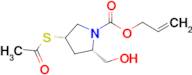 allyl (2S,4S)-4-(acetylthio)-2-(hydroxymethyl)pyrrolidine-1-carboxylate