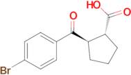 (1R,2R)-2-(4-bromobenzoyl)cyclopentane-1-carboxylic acid