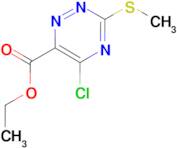 Ethyl 5-chloro-3-(methylthio)-1,2,4-triazine-6-carboxylate