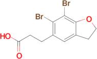 3-(6,7-dibromo-2,3-dihydrobenzofuran-5-yl)propanoic acid