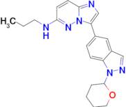 N-propyl-3-(1-(tetrahydro-2H-pyran-2-yl)-1H-indazol-5-yl)imidazo[1,2-b]pyridazin-6-amine