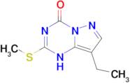 8-Ethyl-2-(methylthio)pyrazolo[1,5-a][1,3,5]triazin-4(1H)-one