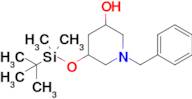 1-Benzyl-5-((tert-butyldimethylsilyl)oxy)piperidin-3-ol