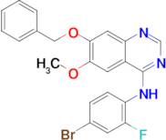 7-(Benzyloxy)-N-(4-bromo-2-fluorophenyl)-6-methoxyquinazolin-4-amine