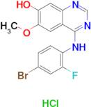 4-((4-Bromo-2-fluorophenyl)amino)-6-methoxyquinazolin-7-ol hydrochloride