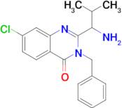 2-(1-Amino-2-methylpropyl)-3-benzyl-7-chloroquinazolin-4(3H)-one