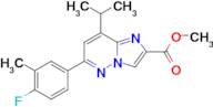 Methyl 6-(4-fluoro-3-methylphenyl)-8-isopropylimidazo[1,2-b]pyridazine-2-carboxylate