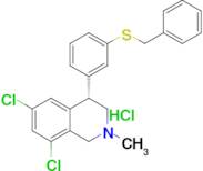 (S)-4-(3-(Benzylthio)phenyl)-6,8-dichloro-2-methyl-1,2,3,4-tetrahydroisoquinoline hydrochloride