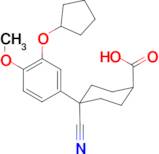 Trans-4-Cyano-4-[3-(cyclopentyloxy)-4-methoxyphenyl]cyclohexanecarboxylic acid