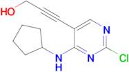 3-[2-Chloro-4-(cyclopentylamino)-5-pyrimidinyl]-2-propyn-1-ol