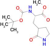 Methyl (2S)-2-((tert-butoxycarbonyl)amino)-3-(2-oxopyrrolidin-3-yl)propanoate