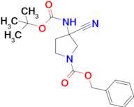 Benzyl 3-((tert-butoxycarbonyl)amino)-3-cyanopyrrolidine-1-carboxylate