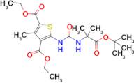 Diethyl 5-(3-(1-(tert-butoxy)-2-methyl-1-oxopropan-2-yl)ureido)-3-methylthiophene-2,4-dicarboxylate