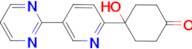 4-Hydroxy-4-[5-(pyrimidin-2-yl)pyridin-2-yl]cyclohexan-1-one