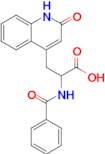 2-Benzamido-3-(2-oxo-1,2-dihydroquinolin-4-yl)propanoic acid