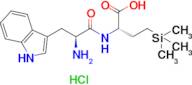 (S)-2-((S)-2-Amino-3-(1H-indol-3-yl)propanamido)-4-(trimethylsilyl)butanoic acid hydrochloride