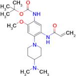 Tert-Butyl N-(4-(4-(dimethylamino)piperidine-1-yl)-2-methoxy-5-(prop-2-enamido)phenyl)carbamate