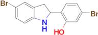 5-Bromo-2-(5-bromoindolin-2-yl)phenol