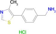 (4-(4-Methylthiazol-5-yl)phenyl)methanamine hydrochloride