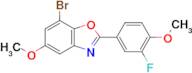 7-Bromo-2-(3-fluoro-4-methoxyphenyl)-5-methoxy-1,3-benzoxazole