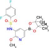 2,4-Difluoro-N-(2-methoxy-5-(4,4,5,5-tetramethyl-1,3,2-dioxaborolan-2-yl)pyridin-3-yl)benzenesulfo…