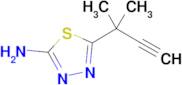 5-(2-Methylbut-3-yn-2-yl)-1,3,4-thiadiazol-2-amine