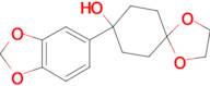 8-(Benzo[d][1,3]dioxol-5-yl)-1,4-dioxaspiro[4.5]decan-8-ol