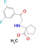 Methyl 1-((2-(3,5-difluorophenyl)-2-oxoethyl)amino)cyclopentanecarboxylate