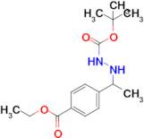 tert-Butyl 2-(1-(4-(ethoxycarbonyl)phenyl)ethyl)hydrazinecarboxylate