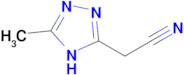 2-(5-methyl-4H-1,2,4-triazol-3-yl)acetonitrile