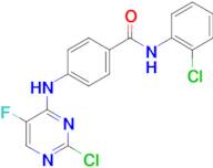 4-(2-Chloro-5-fluoropyrimidin-4-ylamino)-N-(2-chlorophenyl)benzamide