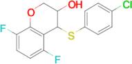 4-(4-Chlorophenylthio)-5,8-difluorochroman-3-ol