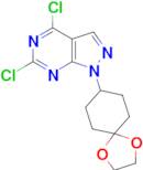 4,6-Dichloro-1-(1,4-dioxaspiro[4.5]decan-8-yl)-1H-pyrazolo[3,4-d]pyrimidine