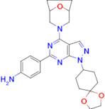 4-(4-(8-Oxa-3-azabicyclo[3.2.1]octan-3-yl)-1-(1,4-dioxaspiro[4.5]decan-8-yl)-1H-pyrazolo[3,4-d]p...