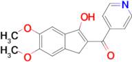 5,6-dimethoxy-2-(pyridine-4-carbonyl)-1H-inden-3-ol