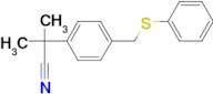 2-Methyl-2-(4-((phenylthio)methyl)phenyl)propanenitrile