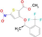 (R)-Methyl 5-nitro-3-(1-(2-(trifluoromethyl)phenyl)ethoxy)thiophene-2-carboxylate