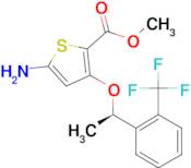 (R)-Methyl 5-amino-3-(1-(2-(trifluoromethyl)phenyl)ethoxy)thiophene-2-carboxylate