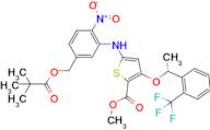 (R)-methyl 5-(2-nitro-5-(pivaloyloxymethyl)phenylamino)-3-(1-(2-(trifluoromethyl)phenyl)ethoxy)t...