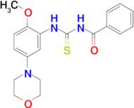 N-(2-methoxy-5-morpholinophenylcarbamothioyl)benzamide