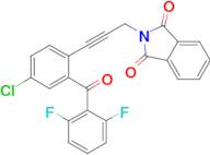 2-(3-(4-Chloro-2-(2,6-difluorobenzoyl)phenyl)prop-2-ynyl)isoindoline-1,3-dione