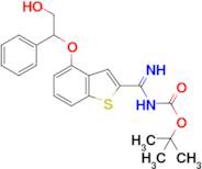 tert-Butyl ((4-(2-hydroxy-1-phenylethoxy)benzo[b]thiophen-2-yl)(imino)methyl)carbamate