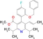 (E)-methyl 4-(2-(benzyloxy)-4-fluorophenyl)-2,6-diisopropyl-5-(prop-1-enyl)nicotinate