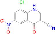 8-Chloro-6-nitro-4-oxo-1,4-dihydroquinoline-3-carbonitrile