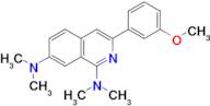 3-(3-Methoxyphenyl)-N1,N1,N7,N7-tetramethylisoquinoline-1,7-diamine