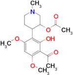 4-(3-Acetyl-2-hydroxy-4,6-dimethoxyphenyl)-1-methylpiperidin-3-yl acetate