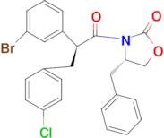 (S)-4-benzyl-3-((S)-2-(3-bromophenyl)-3-(4-chlorophenyl)propanoyl)oxazolidin-2-one