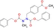 Dibenzyl 1-(4-(methoxycarbonyl)benzyl)-2-methylhydrazine-1,2-dicarboxylate