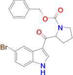 Benzyl 2-(5-bromo-1H-indole-3-carbonyl)pyrrolidine-1-carboxylate